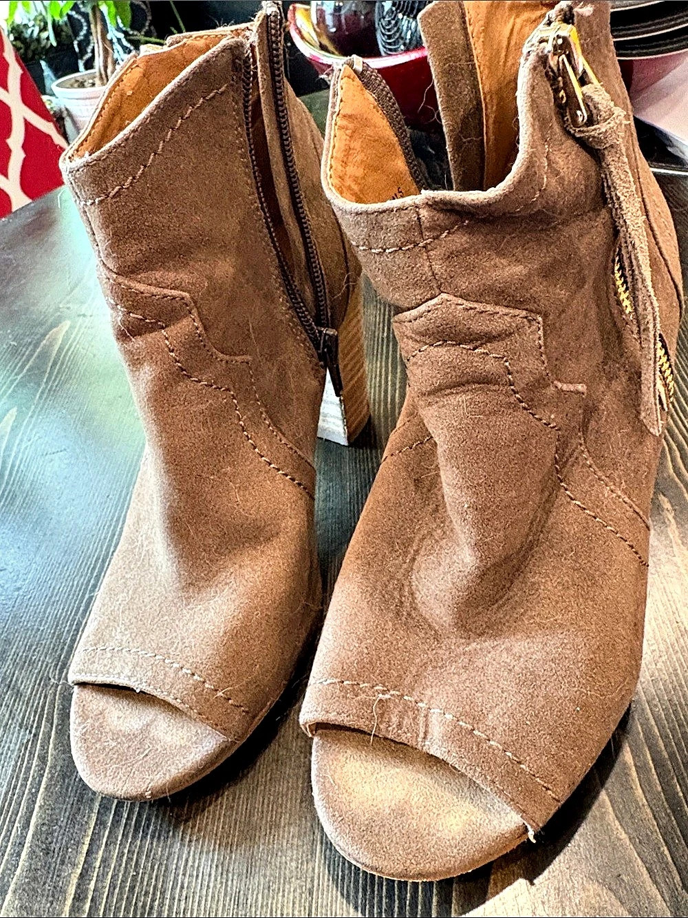 XOXO Barron Ankle Bootie Ankle Booties Brown US 8M